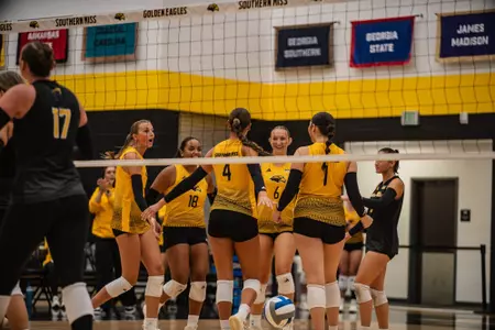 Southern Miss Volley Black and Gold Scrim.