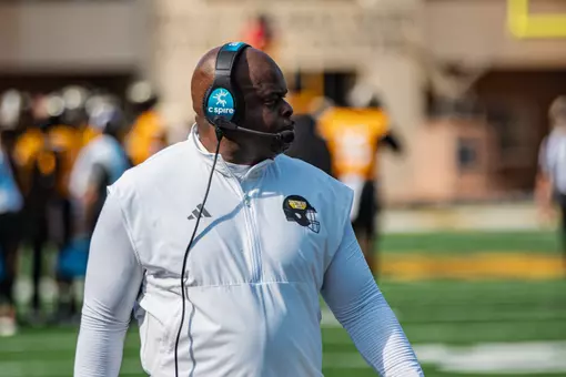 Charles Huff on sideline vs. Jackson State