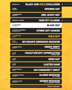 Softball 2026 Promo schedule pt. 2