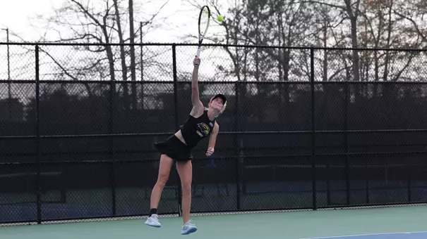 Tennis Action in a match between Southern Miss and Jackson State in a NCAA Tennis match. February 13, 2026 (Joe Harper/bgnphoto.com)