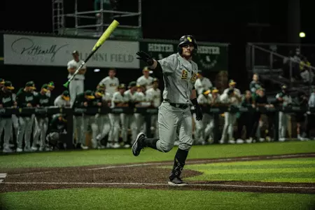 Caleb Stelly draws a walk