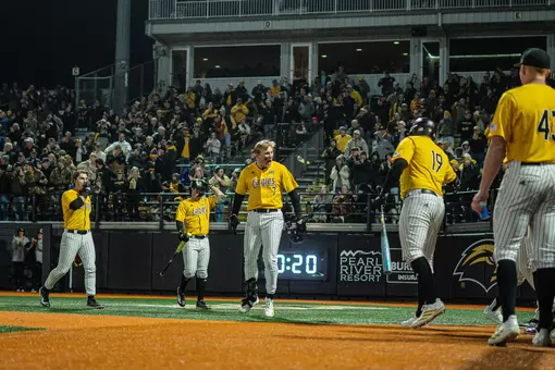 Ben Higdon celebrates his grand slam