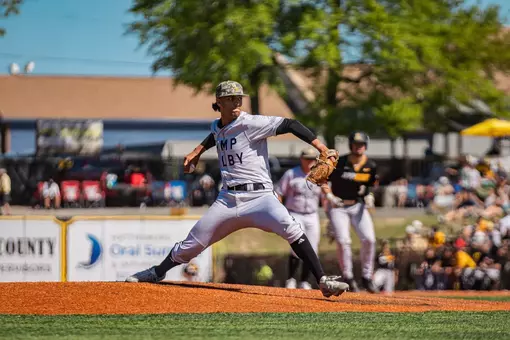 Camden Sunstrom delivers a pitch