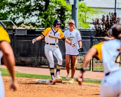 Chloe Miller celebrating walk off