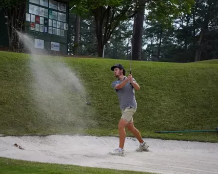 Jake Moffitt in the sand