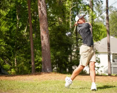 Matthew Javier tees off