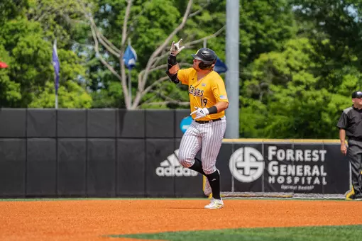 Matthew Russo rounds the bases after his homerun