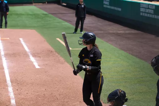 Carrie Green digging into the box