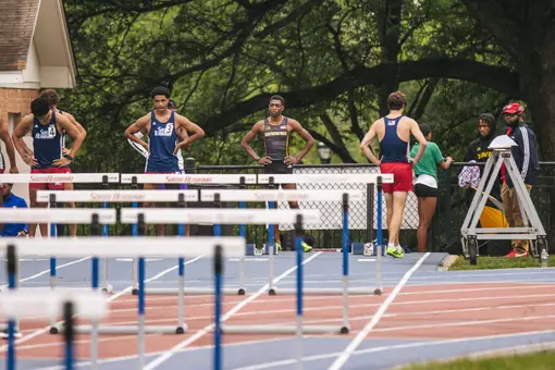 Southern Miss track before men's 110 hurdles