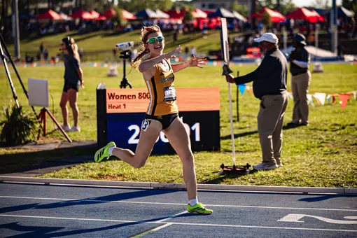 Emme Bates wins women's 800 meters at 2026 SBC outdoor championships
