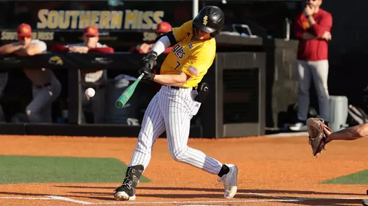 Baseball Action in a game between Southern Miss Golden Eagles and ULM Warhawks in a NCAA Baseball game at Pete Taylor Park at Hill Denson Field. May 02, 2026 (Joe Harper/bgnphoto.com)