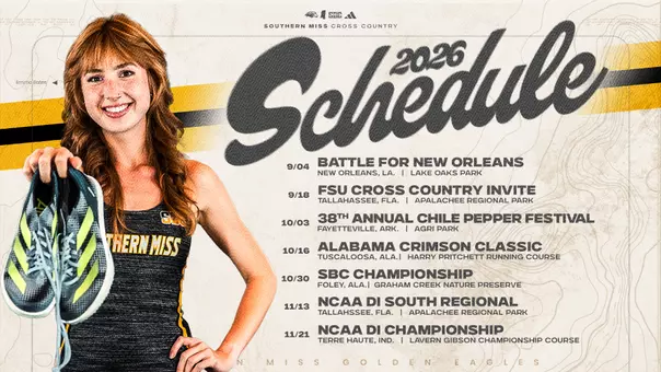 2026 Southern Miss Women's Cross Country Schedule