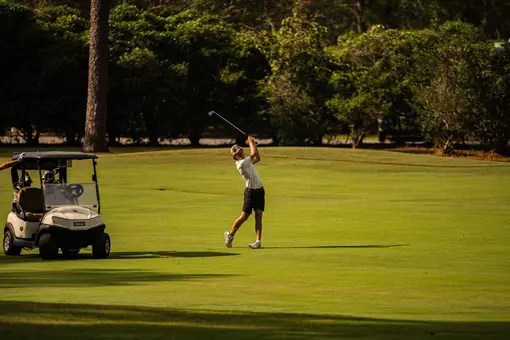 Jake Moffitt on the fairway