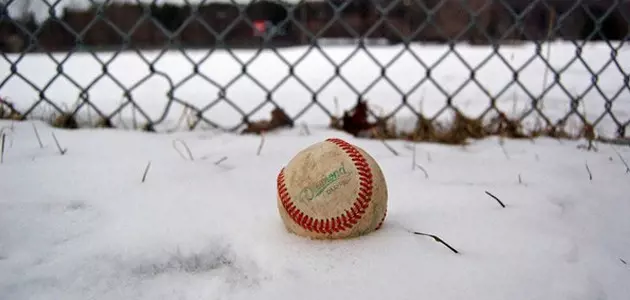 Baseball in Snow