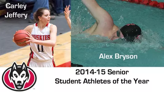2014-15 Senior Student Athlete of the Year, Carley Jeffery, Alex Bryson