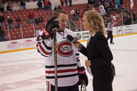 Joey Benik and HP's Taylor Budge