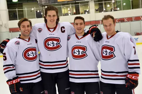 The SCSU Senior Class:  Widman, Storm, Tedesco and Nevalainen