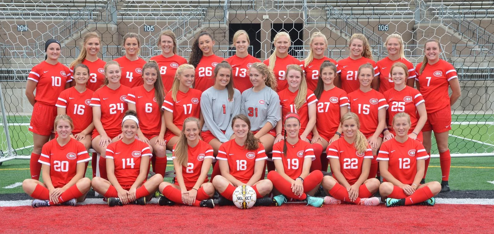 2017 SCSU Soccer team photo
