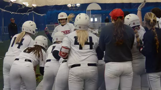 Morgan Emmans' homerun celebration