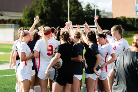Soccer team huddle 2019