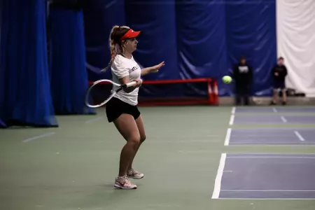 Tennis action shot