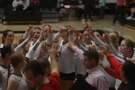 team huddle vs. Minnesota Crookston 10-22