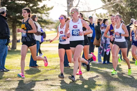 Greta Freed and Cambrie Kowal 2024 NSIC Women’s Cross Country Championships 10-26-24