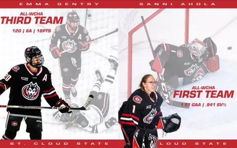 Gentry and Ahola All-WCHA