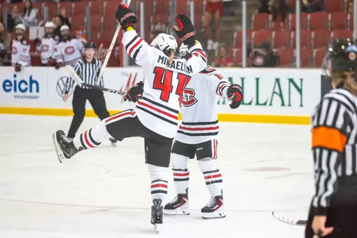 Maria Mikaelyan celly vs. Minnesota 10-11-25