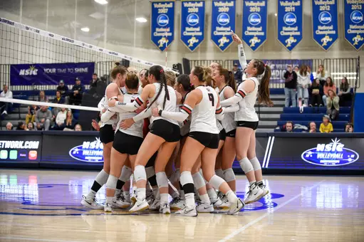 post match celly at Concordia-St. Paul NSIC Tournament Championship 11-22-25