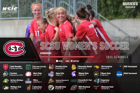 SCSU 2025 WSOC SCHEDULE