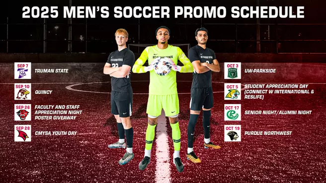 Men's Soccer Promotional Schedule