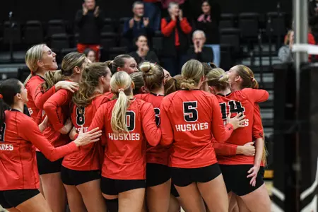 Post-match group celly vs. Concordia-St. Paul 10-20-26