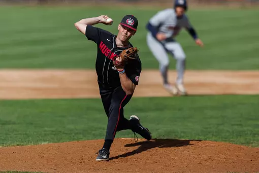 Bryce Brassfield pitching vs. UMary