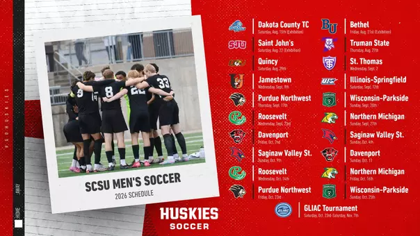 2026 SCSU Men's Soccer schedule updated