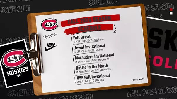 Mens Golf Fall 2026 Schedule - Updated