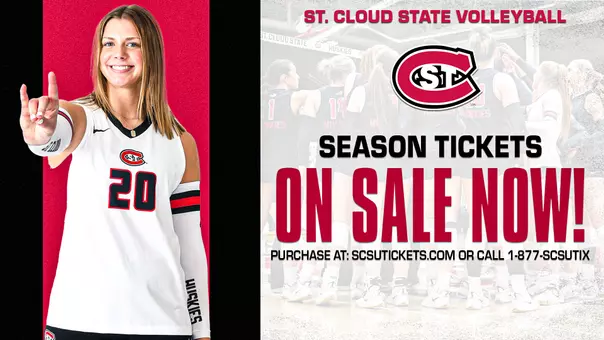 2026 Volleyball Season Tickets Graphic