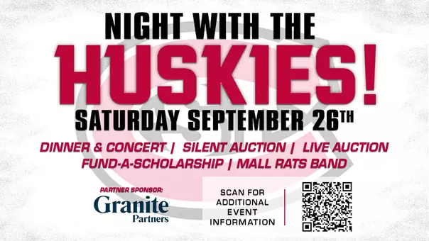 Night with the Huskies graphic