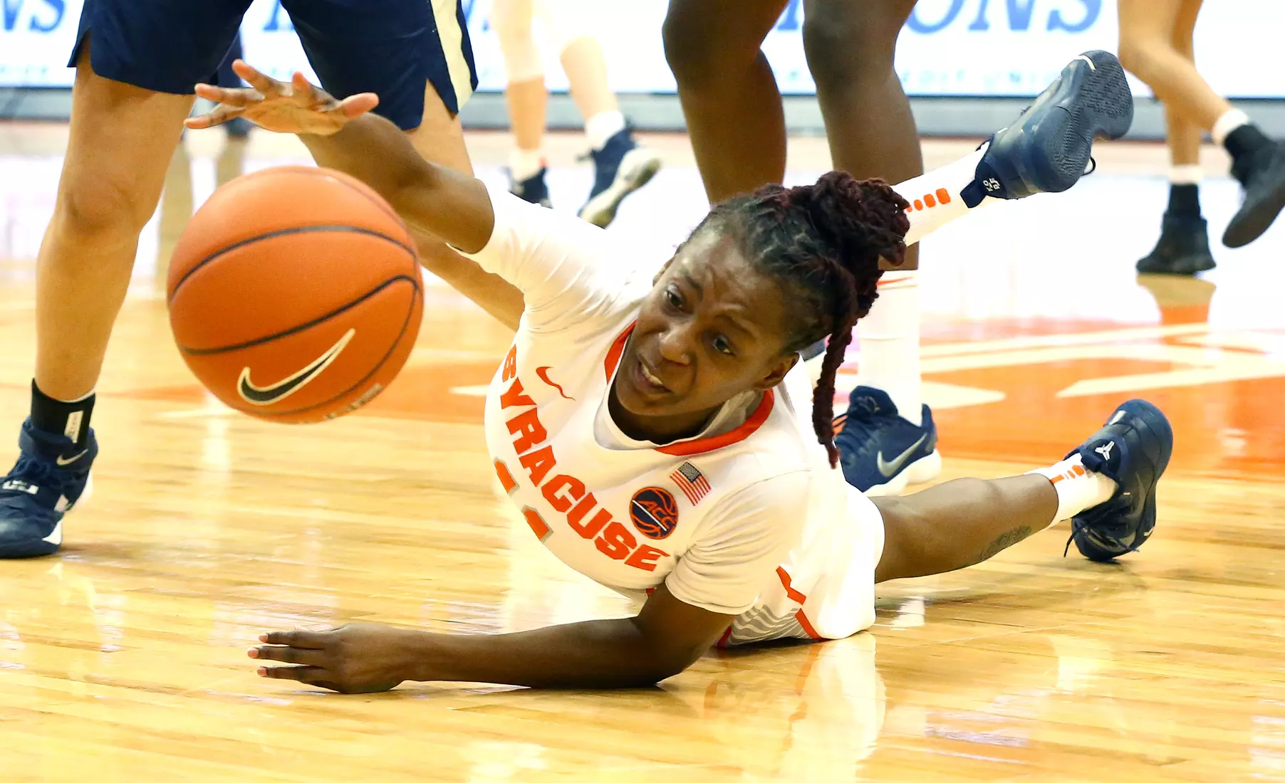 Gabby Cooper on a loose ball.