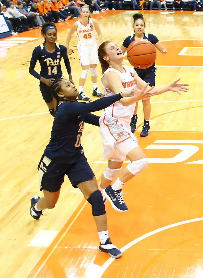 Tiana Mangakahia is fouled.
