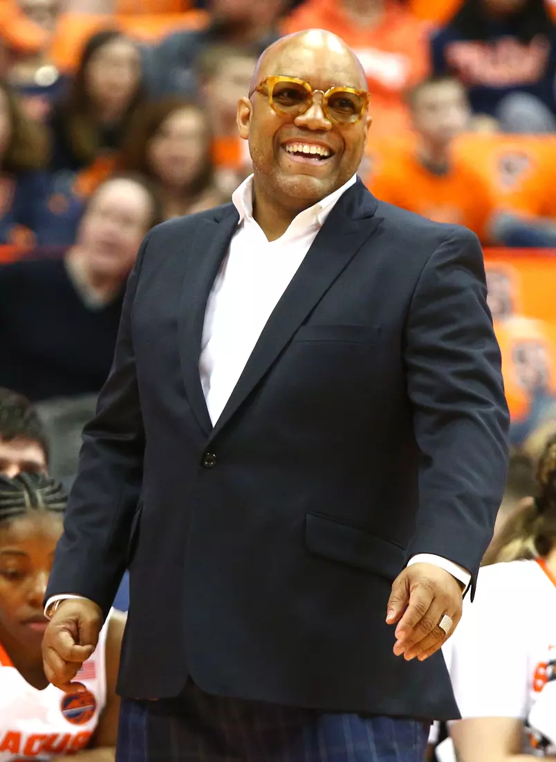 A happy coach Hillsman.