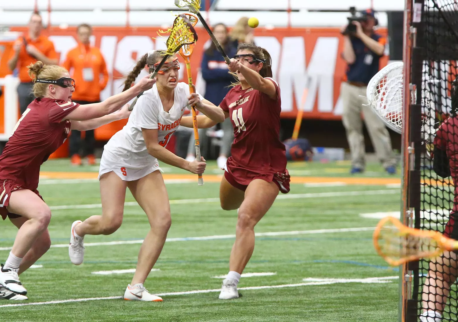 Sam Swart shoots in traffic.