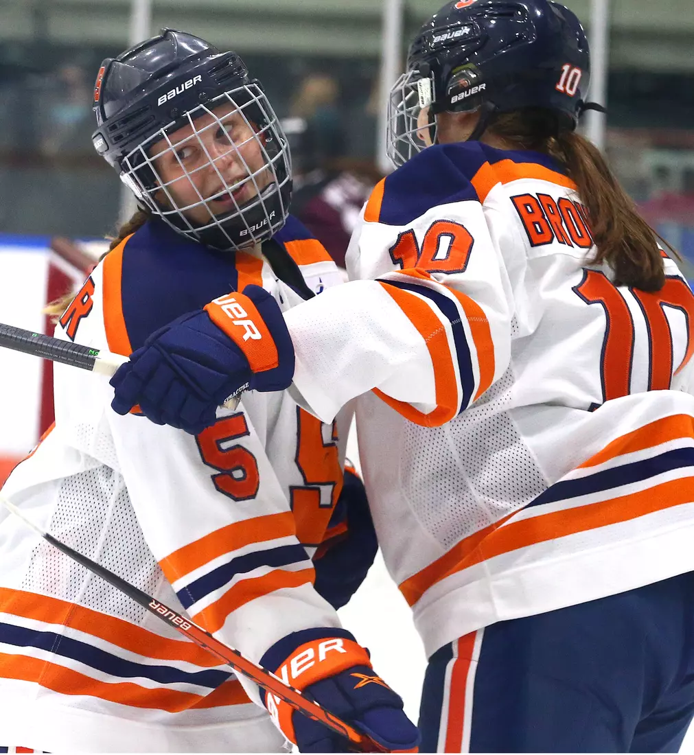 Brynn Koocher celebrates her goal.