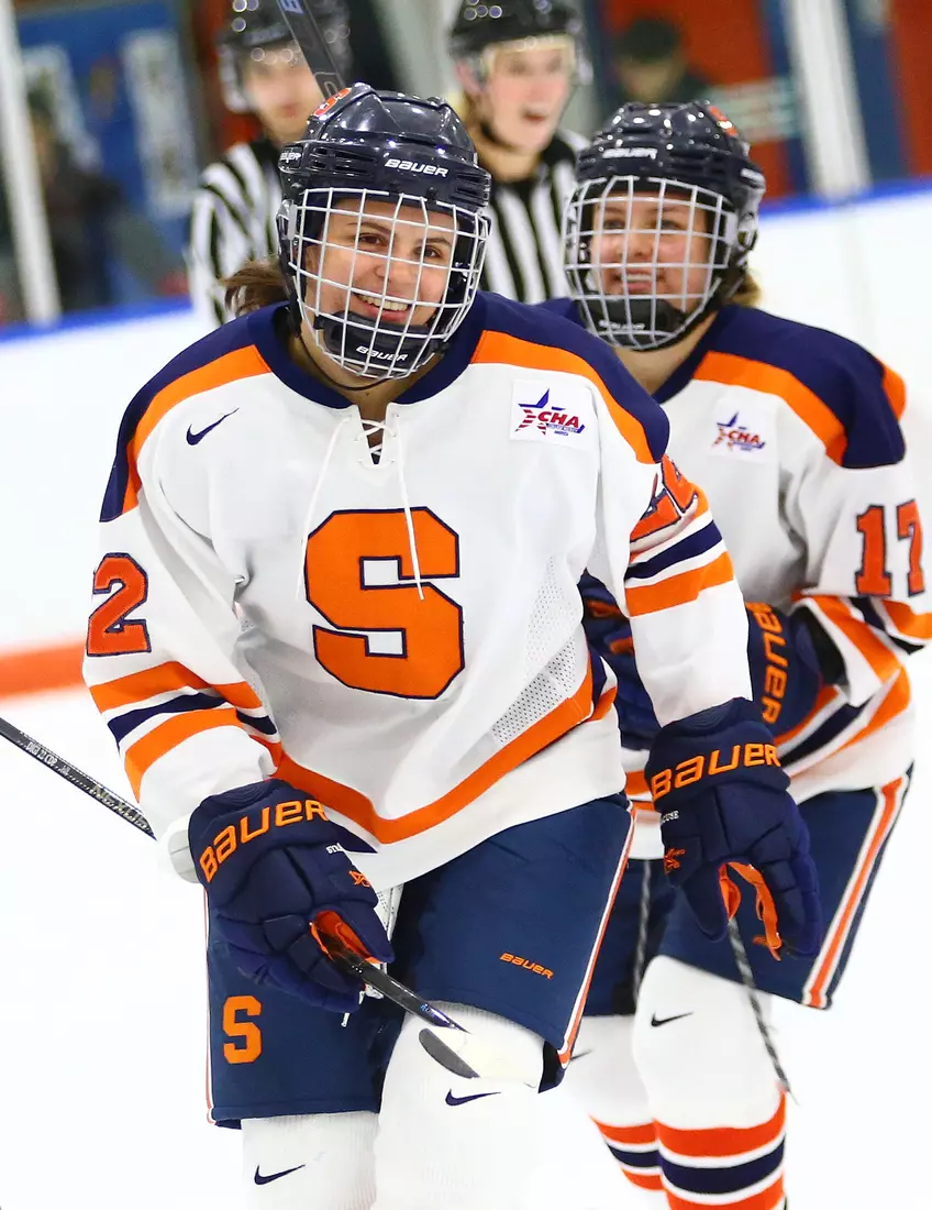 Jessica DiGirolamo is happy with her goal.