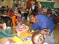 Coleman Speaks at Tecumseh Elementary Image