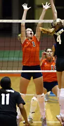 UConn Halts Orange Volleyball Streak, 3-1 Image