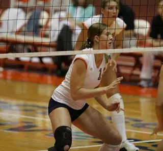 Volleyball Wins Five-Game Battle Against St. John's Image