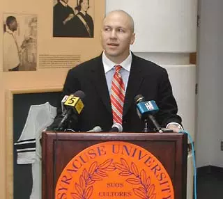 Robinson Introduces Spencer as SU's Safeties and Nickel Back Coach Image