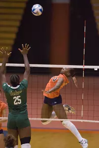 Volleyball Sneaks By Fordham In Five-Game Marathon Image