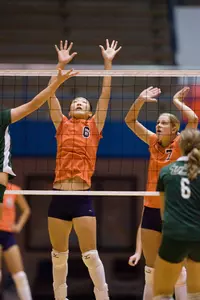 Volleyball Defeats Robert Morris, 3-0 Image